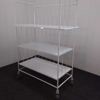 Metallihylly pyörillä 51 × 117 × 158 cm
