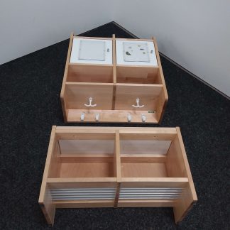 Kenkäteline + lokerikko 30 × 62 × 65 cm